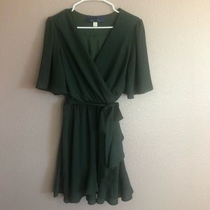 Francesca’s Flirty Wrap Dress